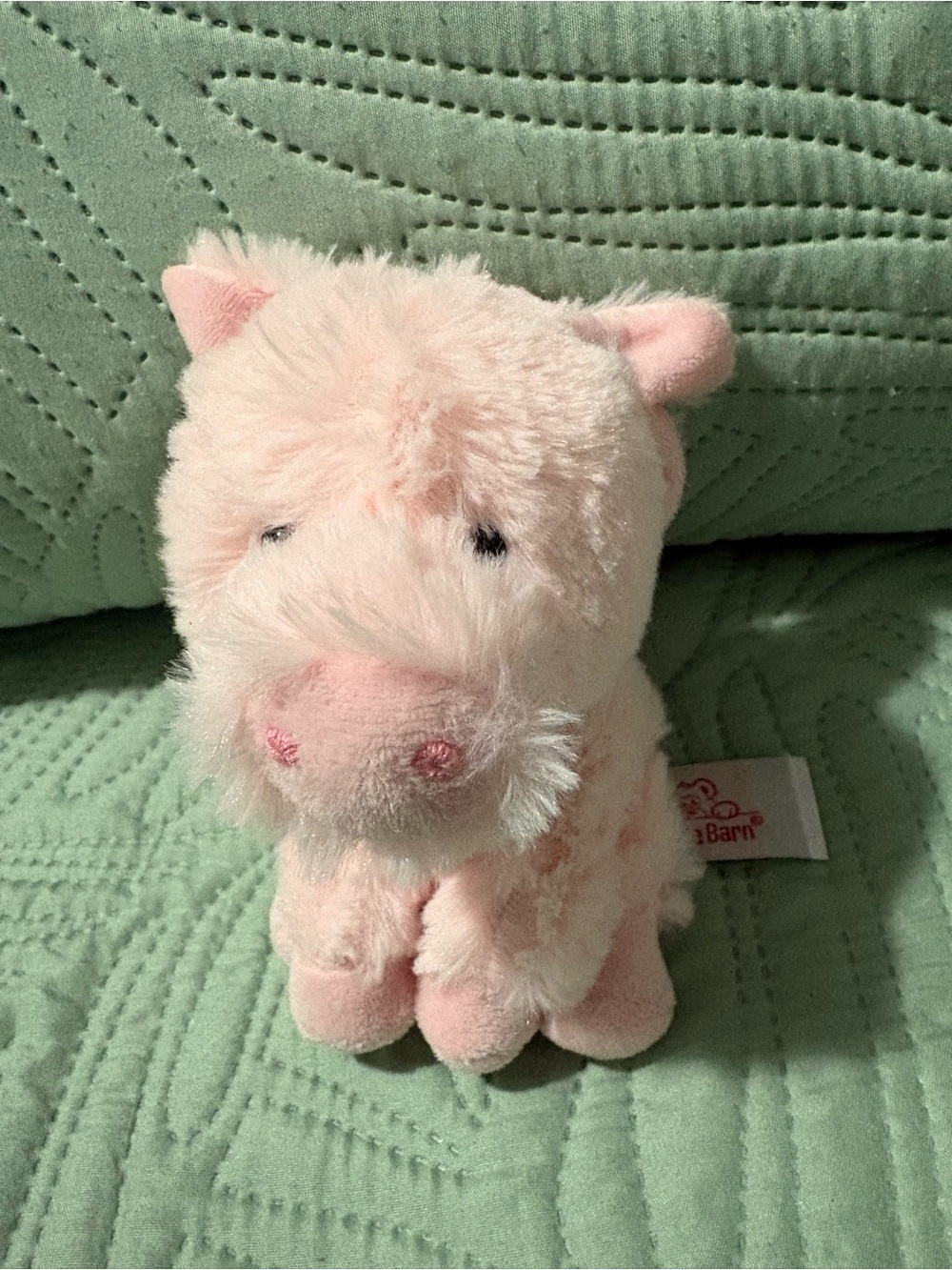 Cuddle Barn 6 inch Pink Pig Mini Plush Stuffed Animal Sound Oinks